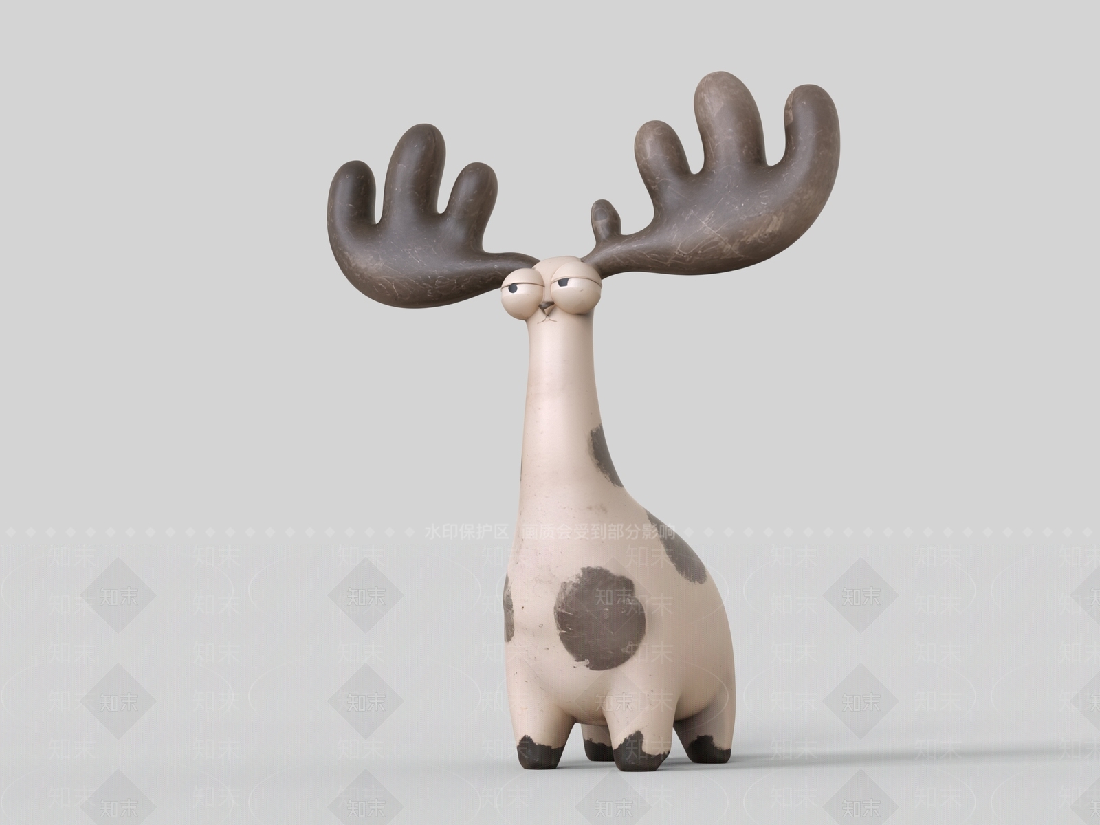 复古雕塑摆件3D模型下载【ID:1234130763】