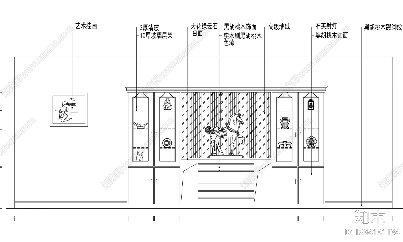 柜子cad施工图下载【ID:1234131134】