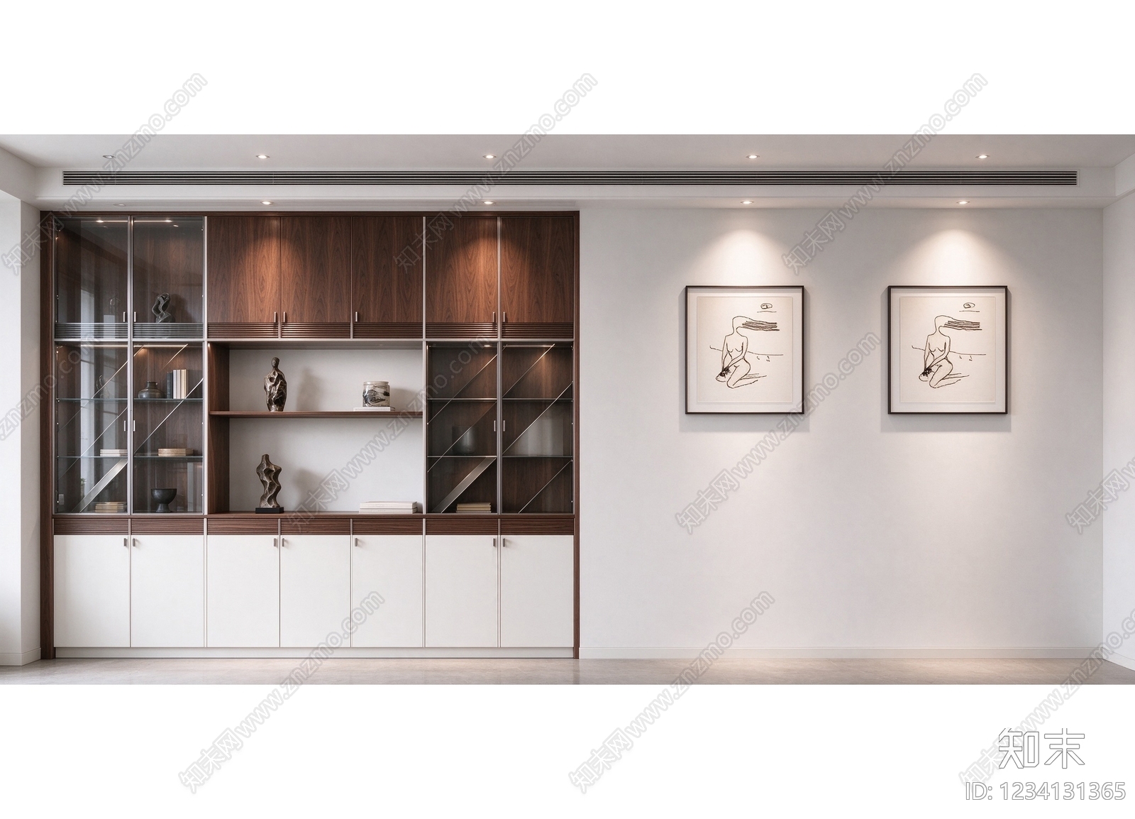柜子cad施工图下载【ID:1234131365】