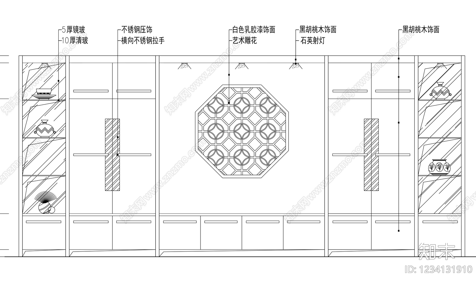 柜子cad施工图下载【ID:1234131910】