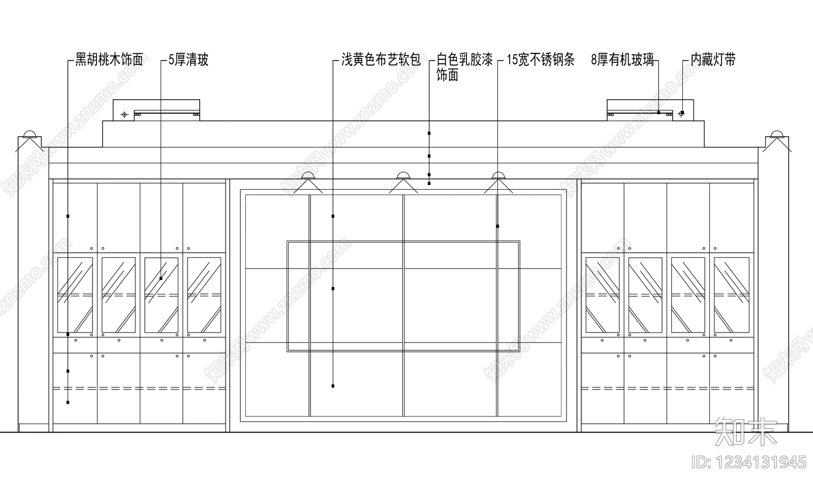柜子cad施工图下载【ID:1234131945】