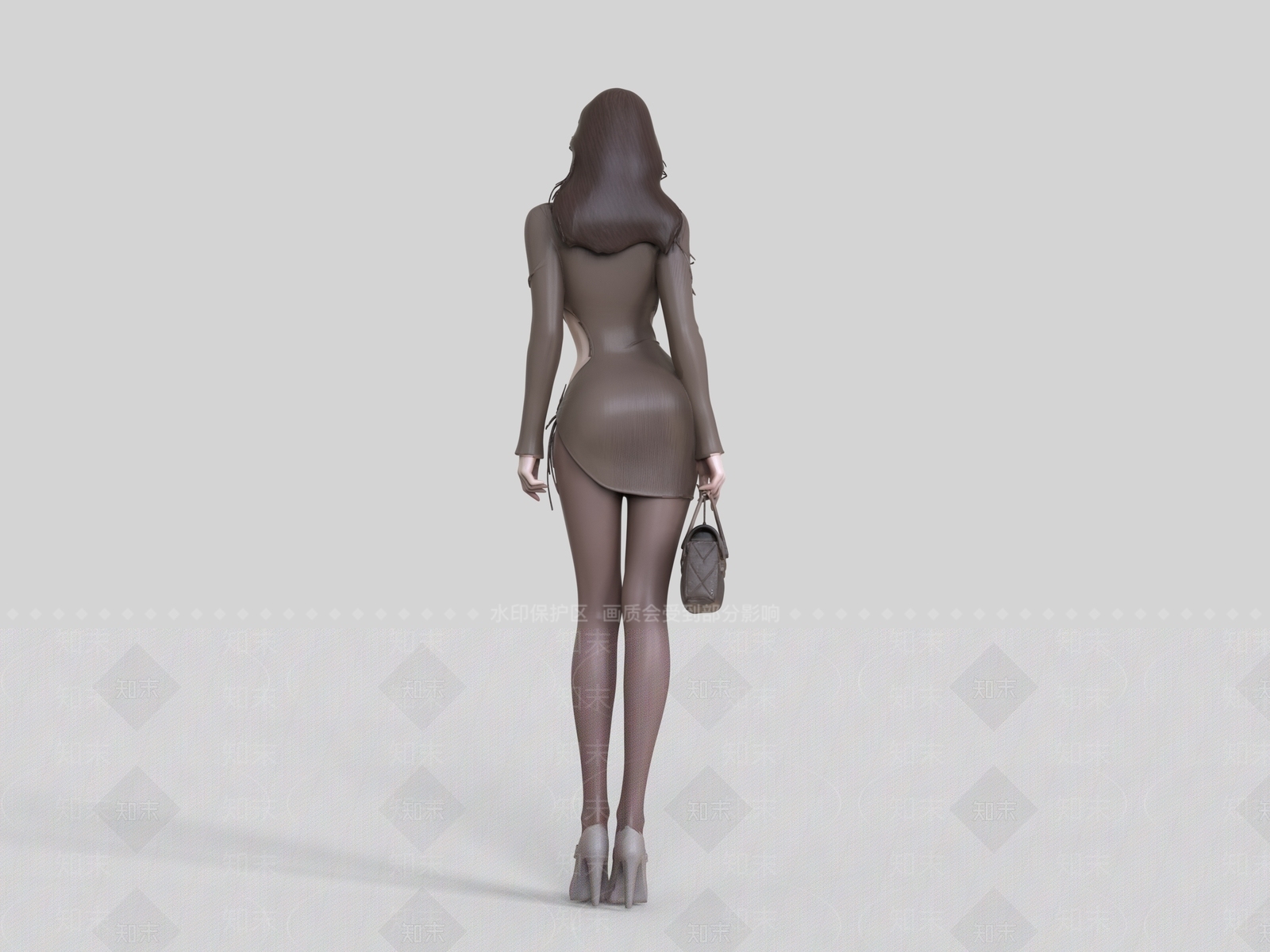 女人SU模型下载【ID:1234131916】