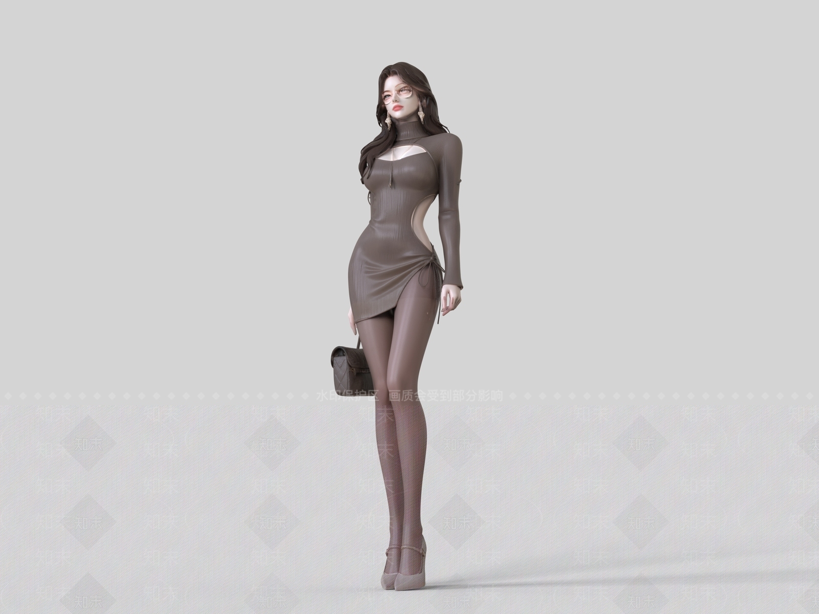 女人SU模型下载【ID:1234131916】