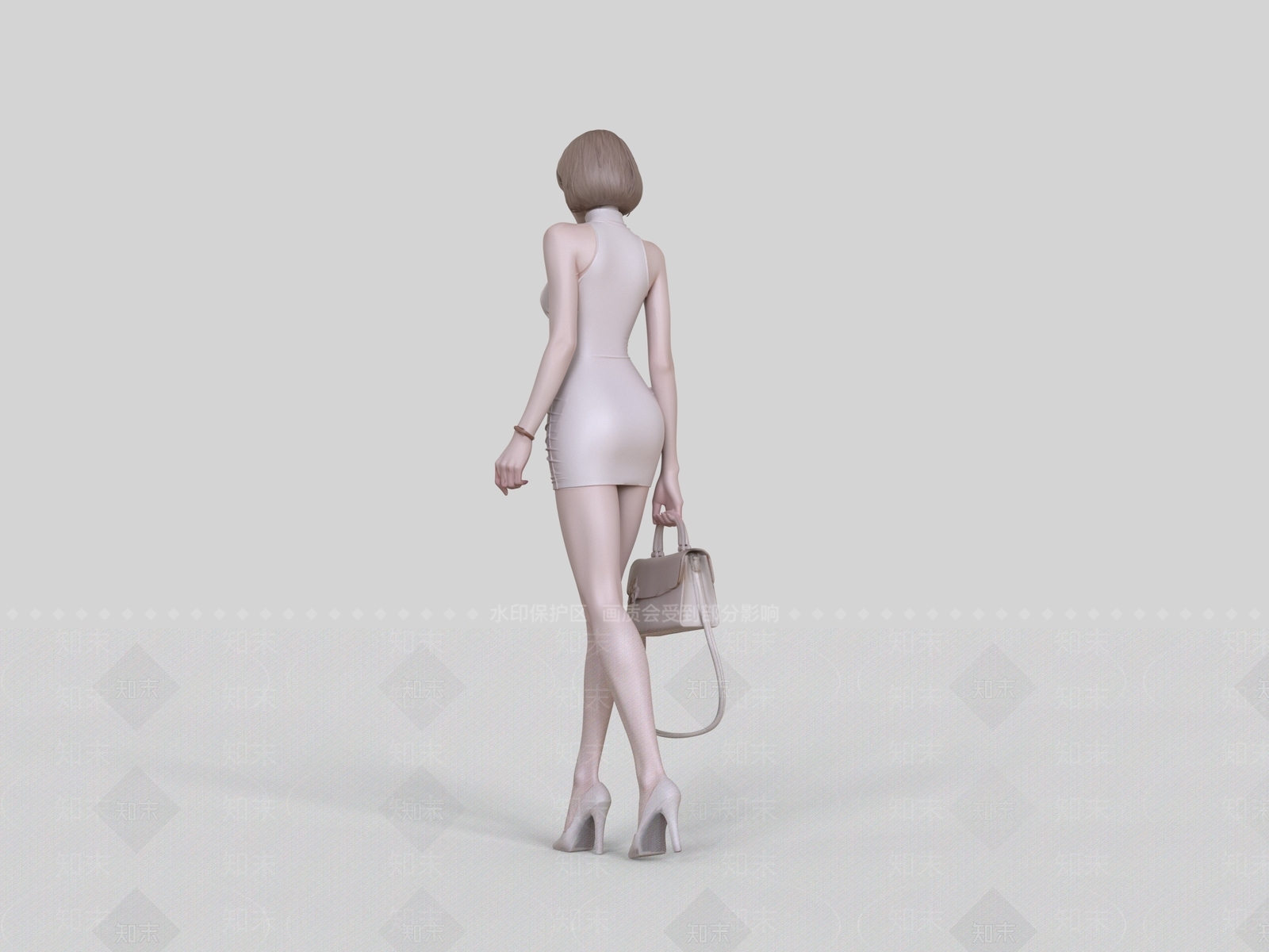 女人SU模型下载【ID:1234132430】
