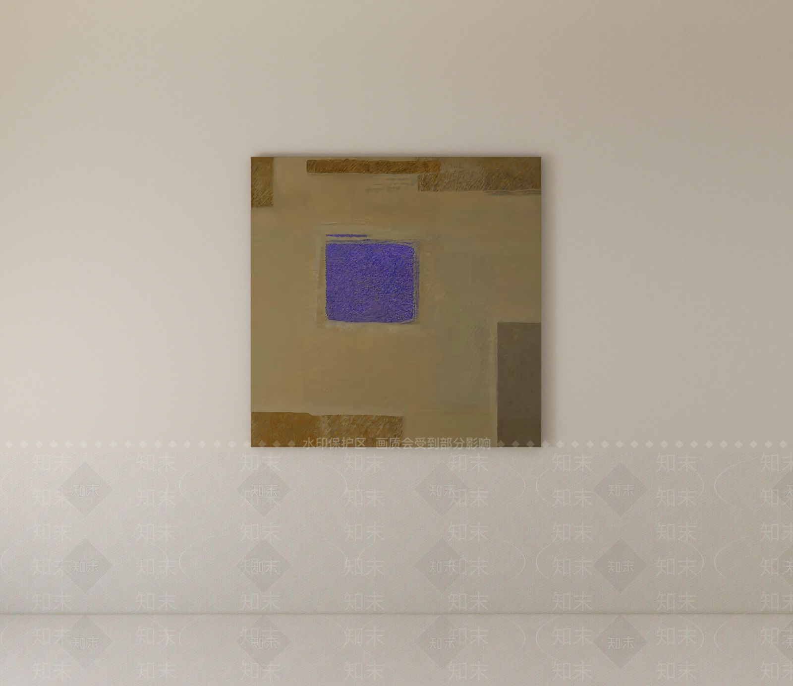 侘寂抽象画SU模型下载【ID:1234132530】