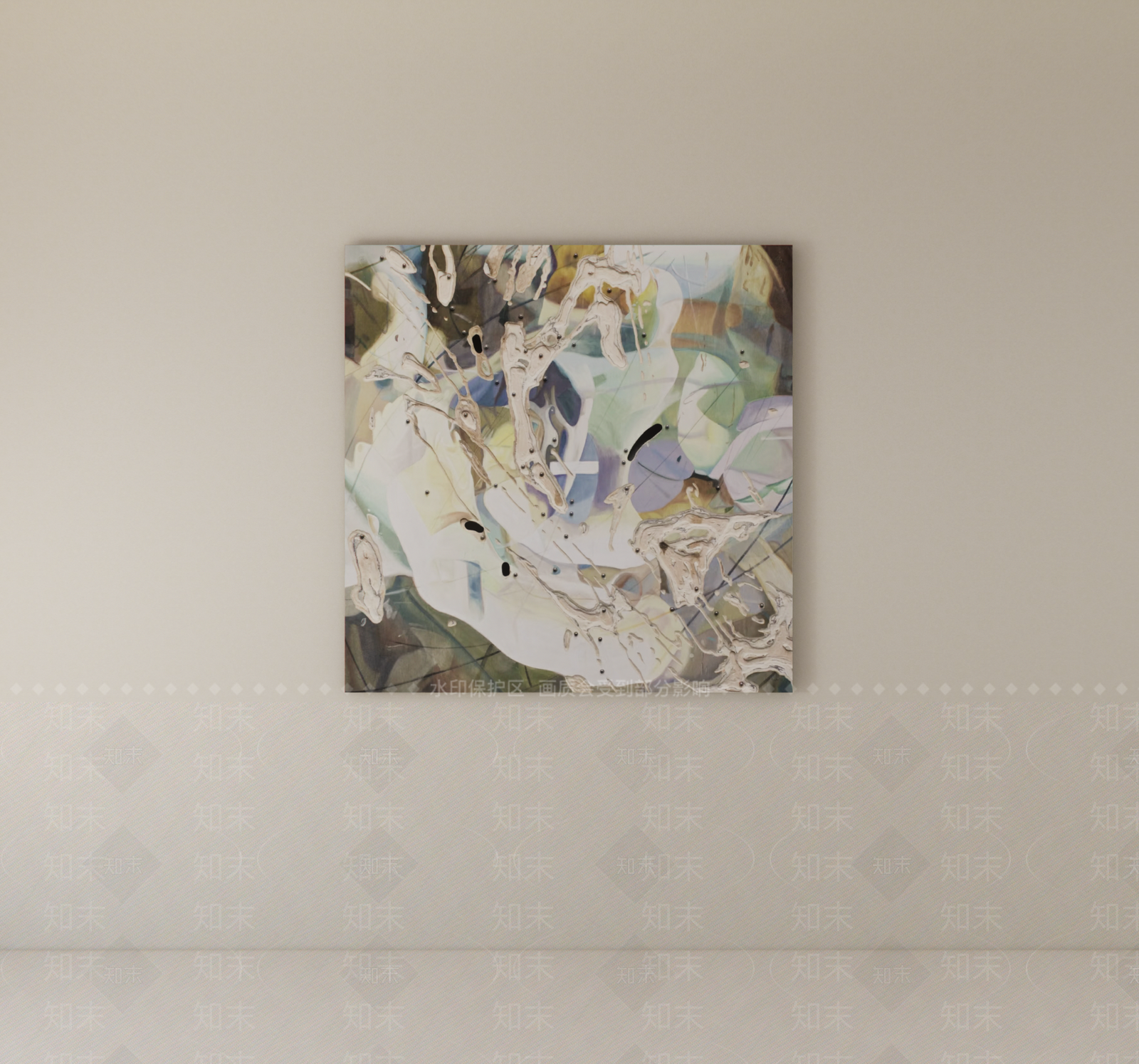极简抽象画SU模型下载【ID:1234132772】