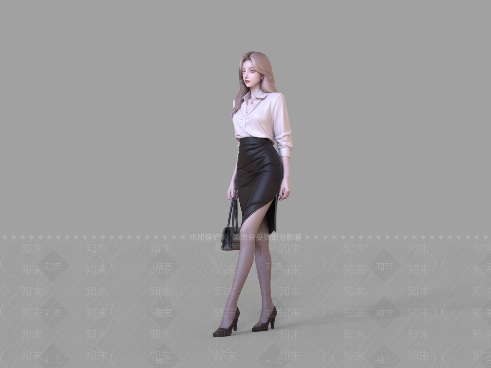 女人SU模型下载【ID:1234133303】