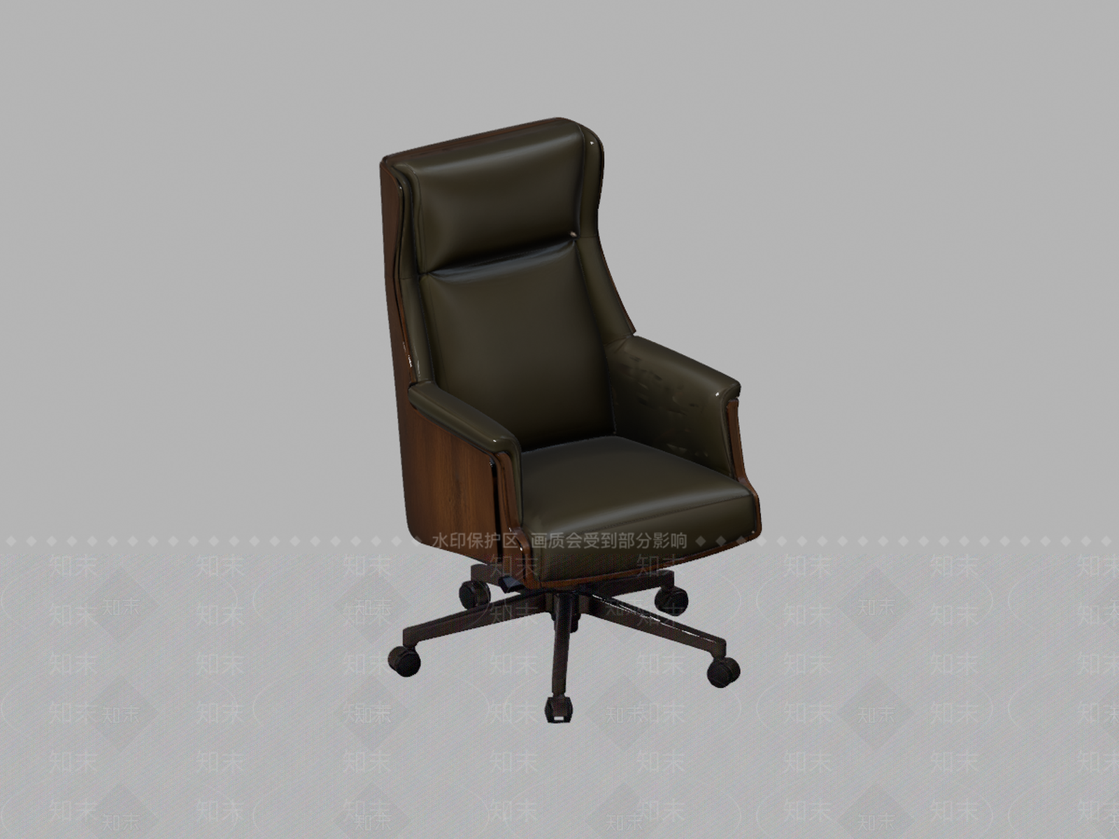 中古风办公椅3D模型下载【ID:1234133857】