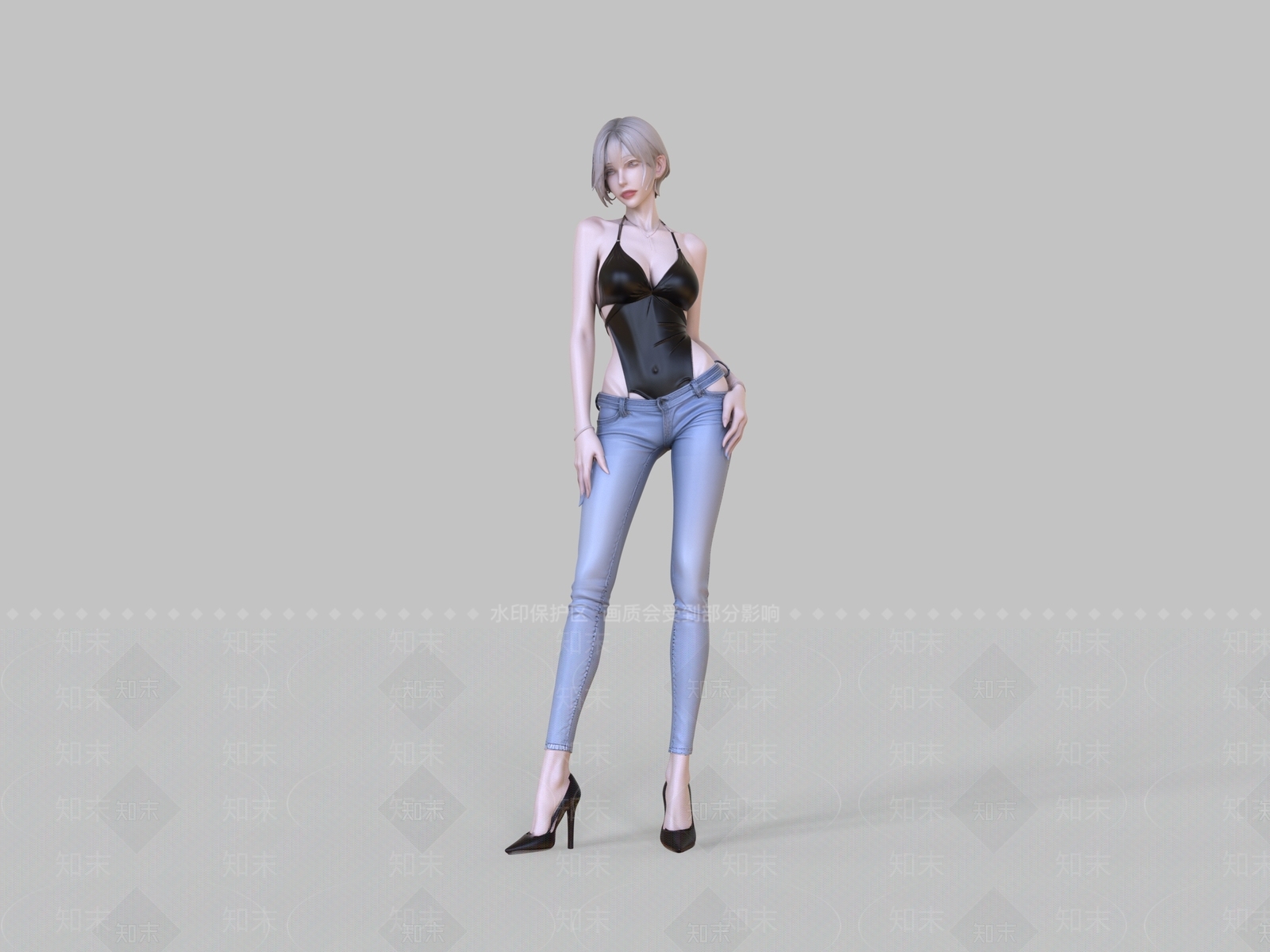女人3D模型下载【ID:1234134079】