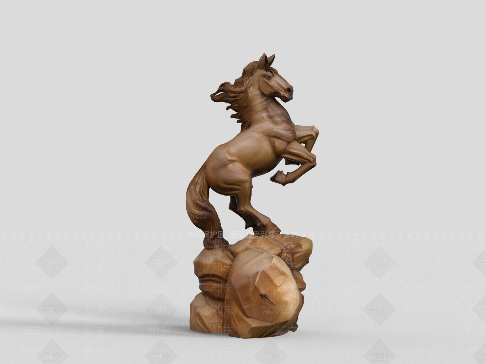 中式雕塑摆件3D模型下载【ID:1234134620】