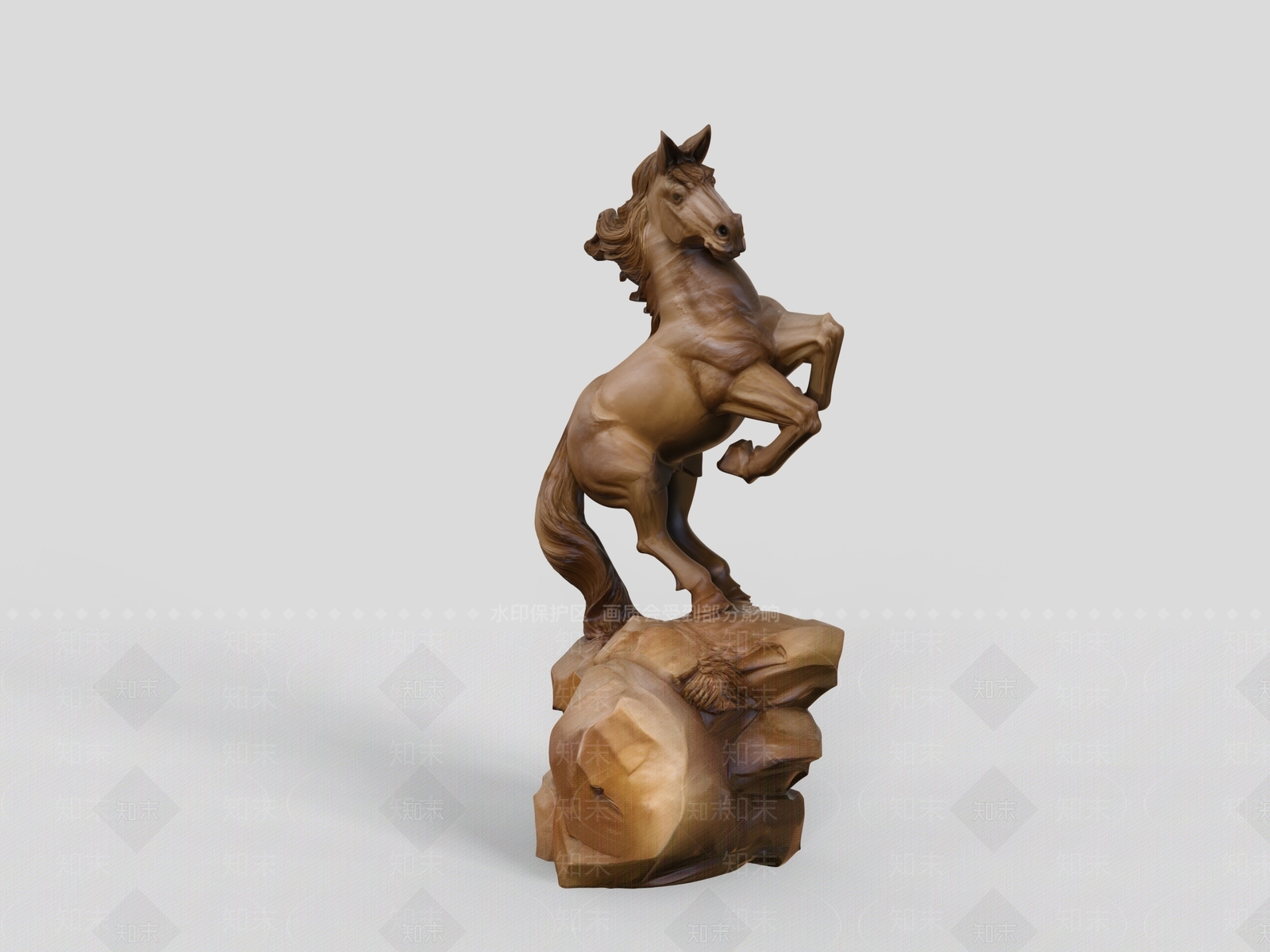中式雕塑摆件3D模型下载【ID:1234134620】