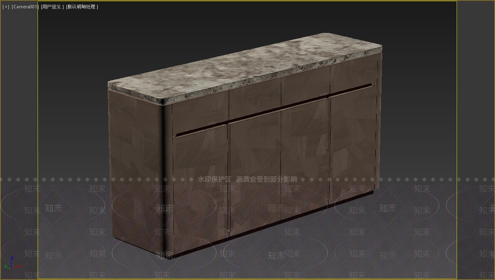 意式极简餐边柜3D模型下载【ID:1234134679】