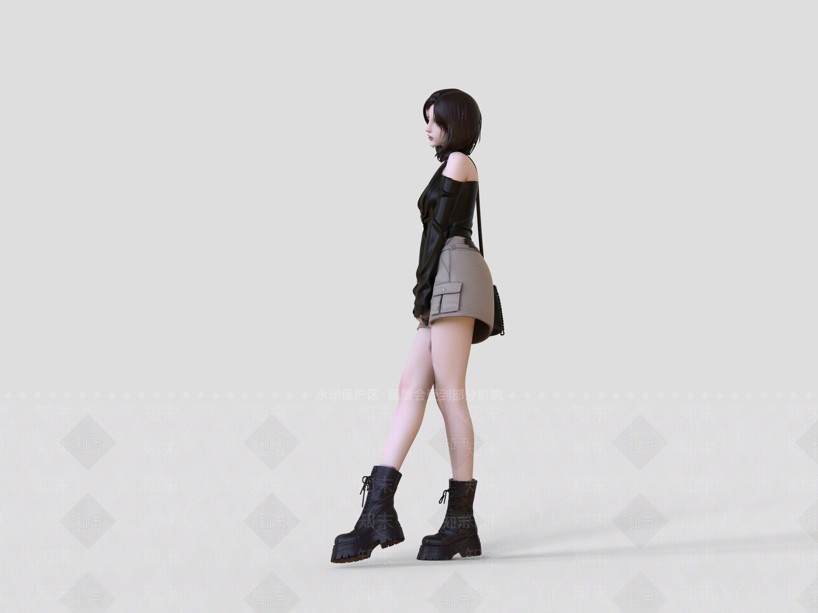 女人SU模型下载【ID:1234134747】