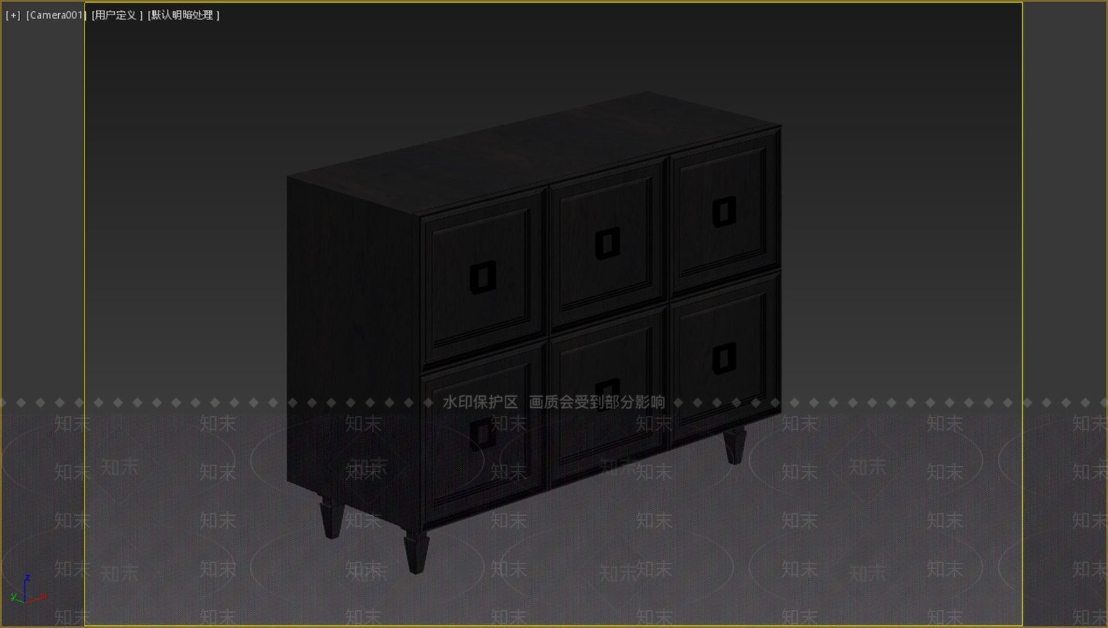 中古风斗柜3D模型下载【ID:1234134813】