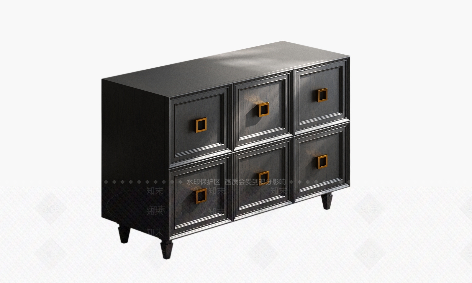 中古风斗柜SU模型下载【ID:1234134817】