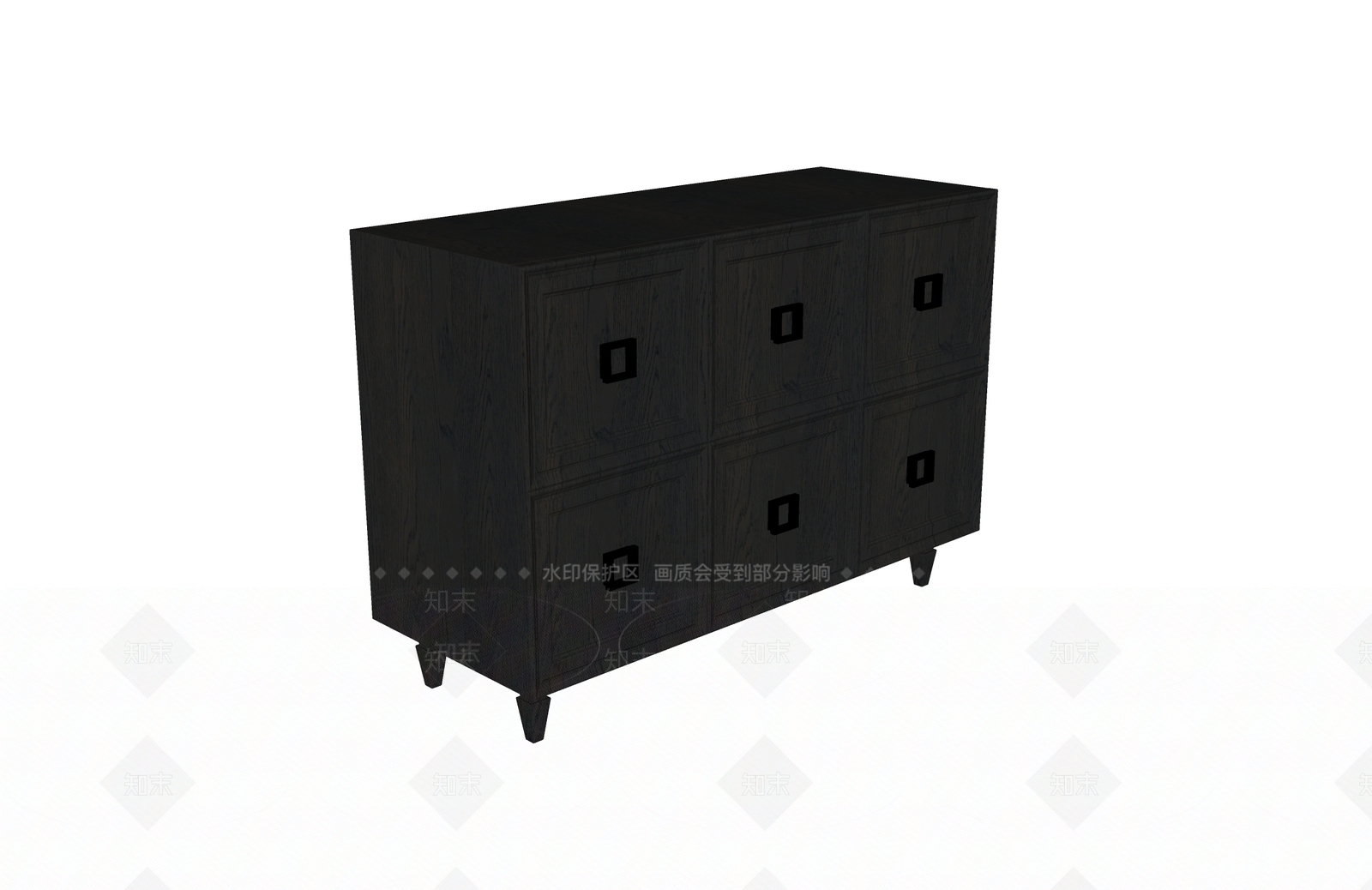中古风斗柜SU模型下载【ID:1234134817】