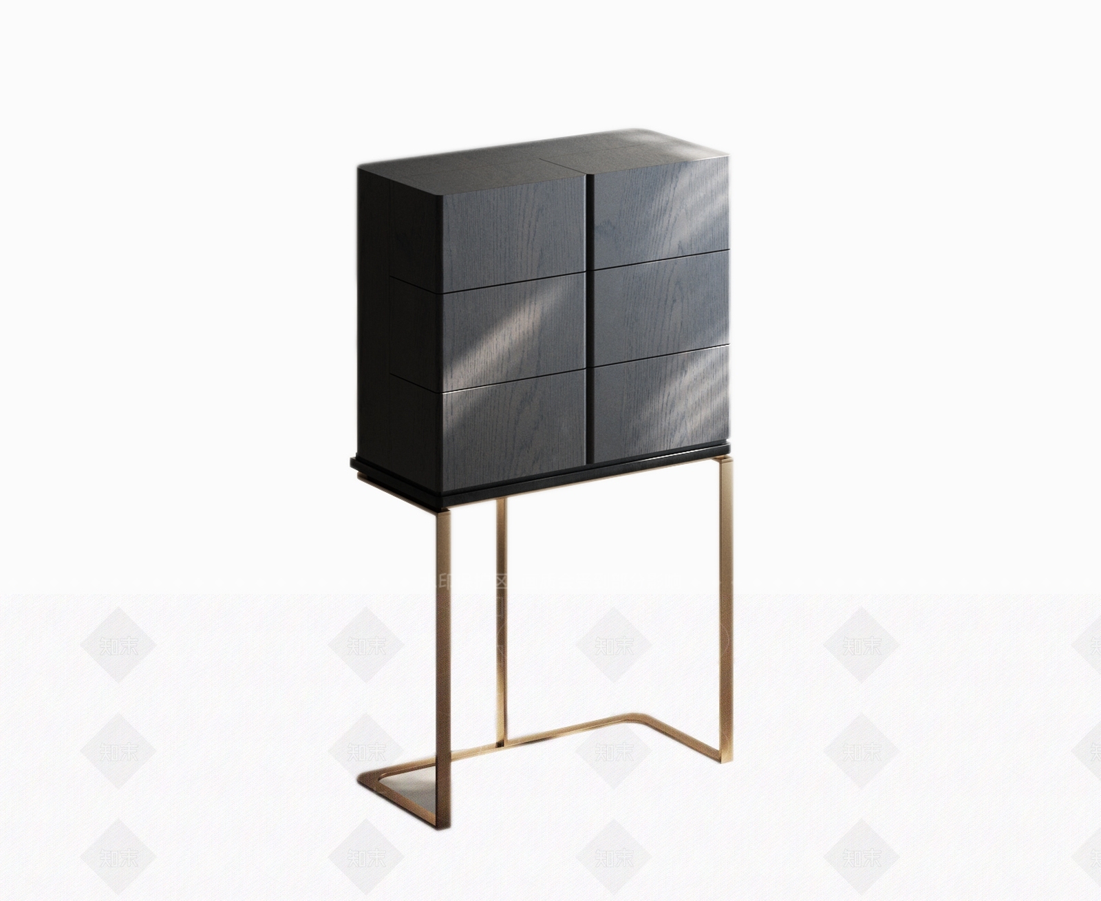 轻奢储物柜3D模型下载【ID:1234135070】