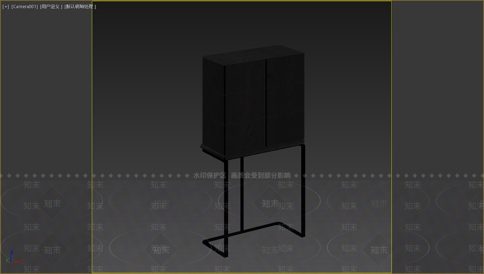 轻奢储物柜3D模型下载【ID:1234135070】