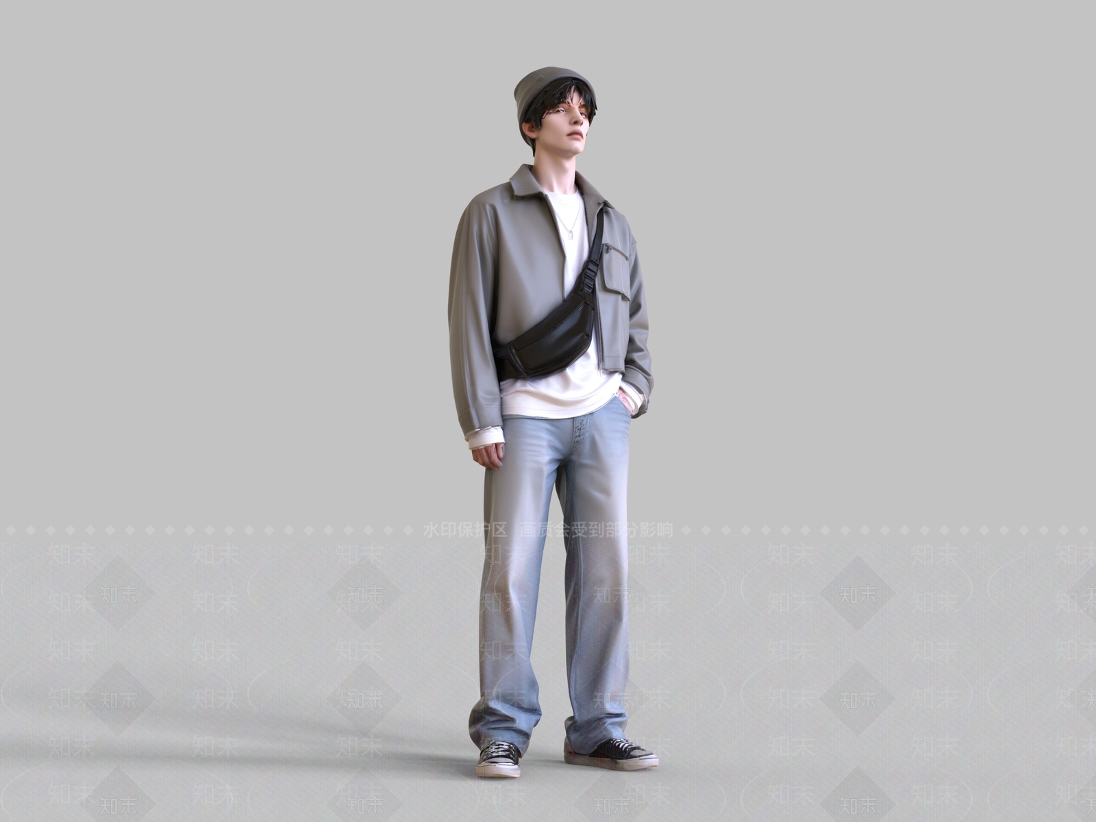 男人SU模型下载【ID:1234135136】