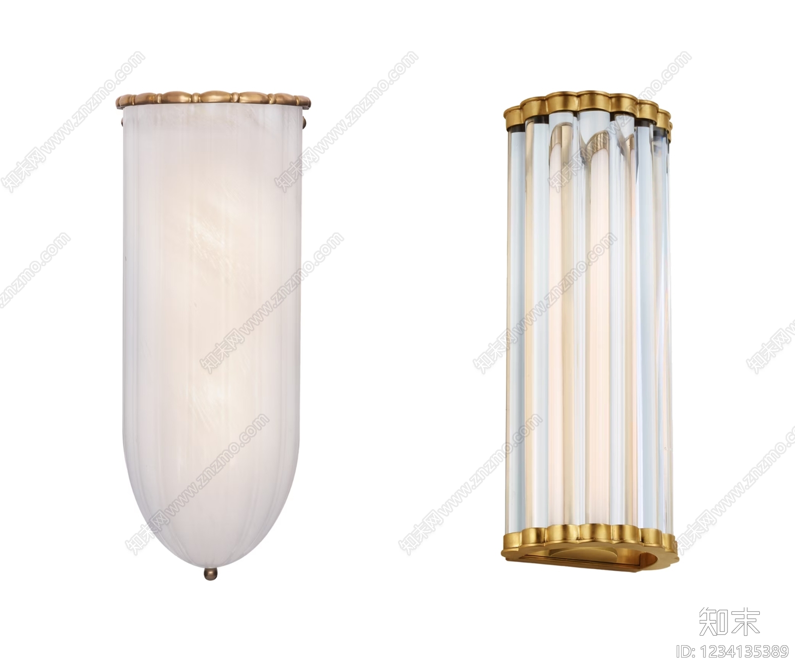 轻奢墙面壁灯SU模型下载【ID:1234135389】