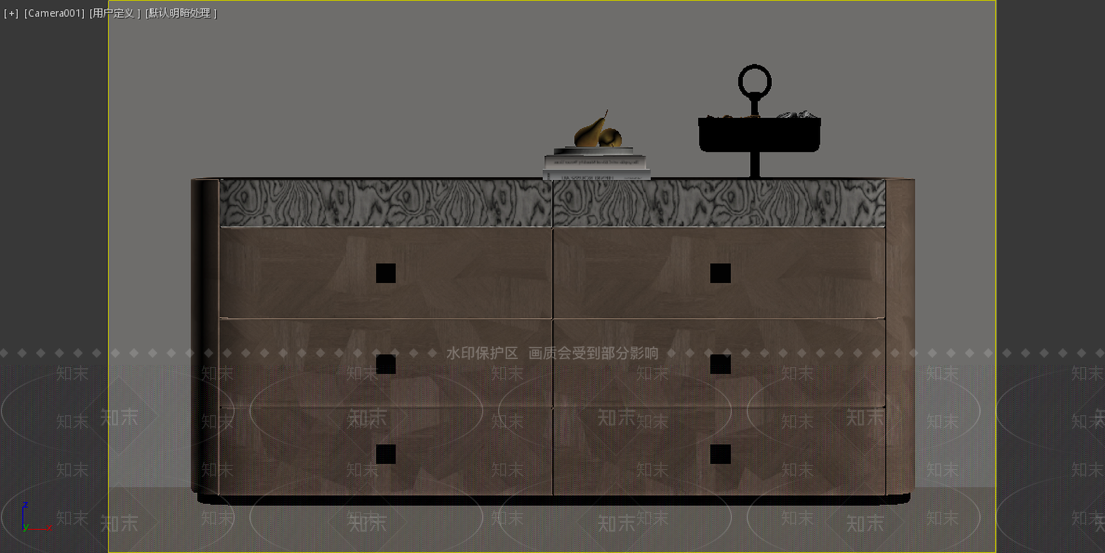 意式极简斗柜3D模型下载【ID:1234135421】