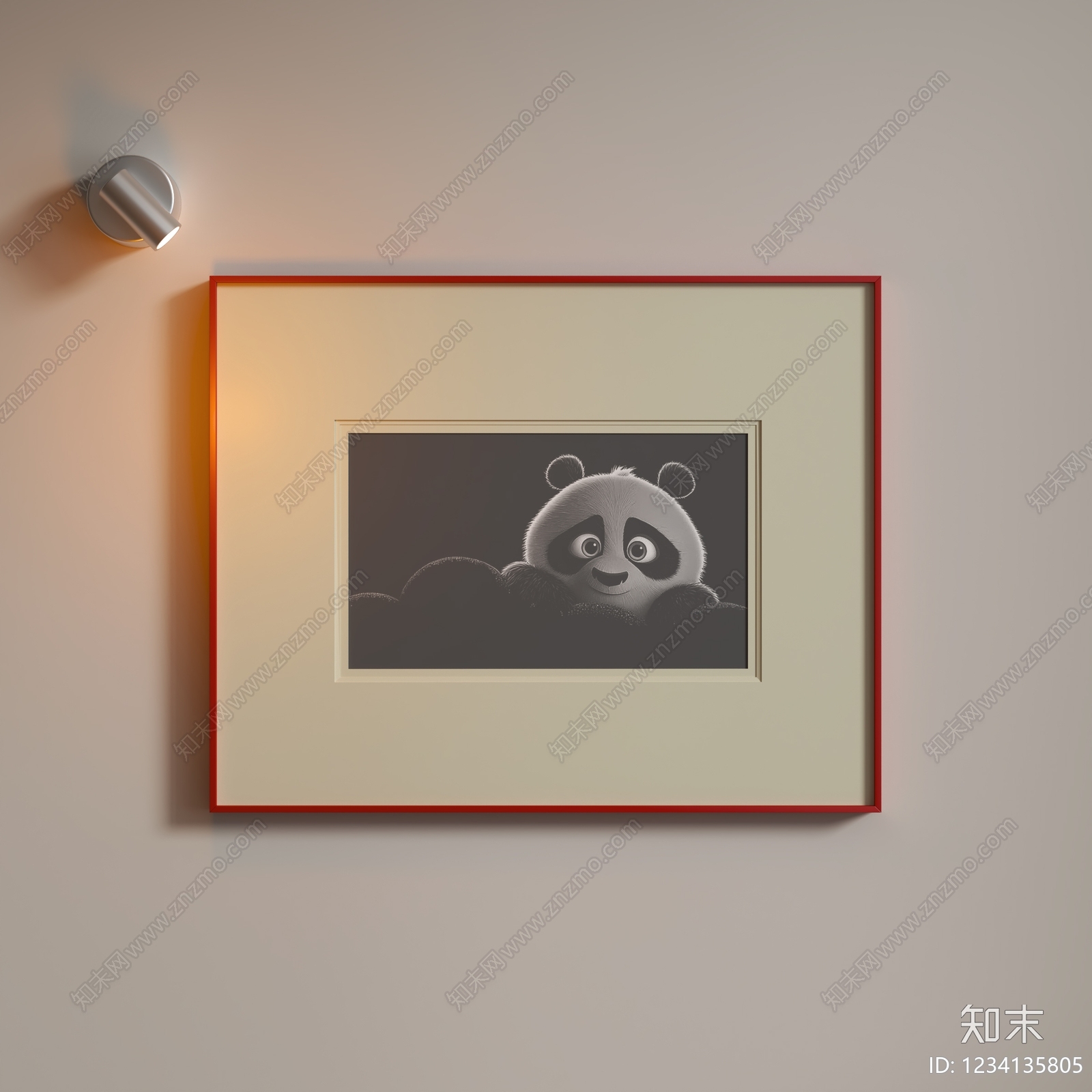 极简儿童挂画SU模型下载【ID:1234135805】