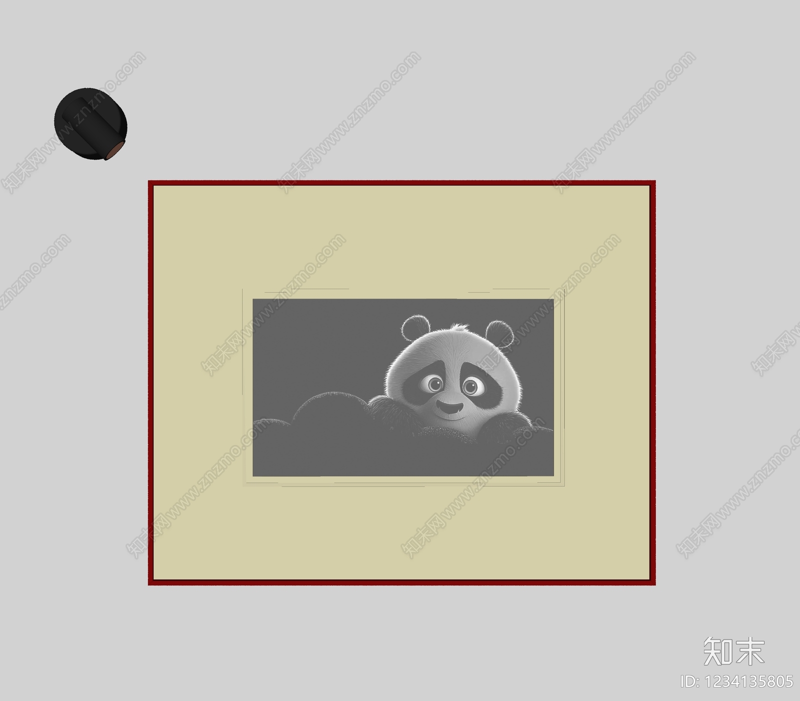 极简儿童挂画SU模型下载【ID:1234135805】