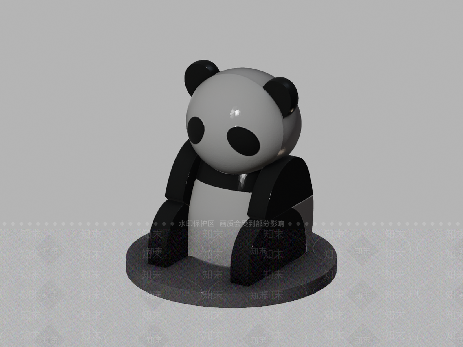 极简雕塑摆件3D模型下载【ID:1234136048】