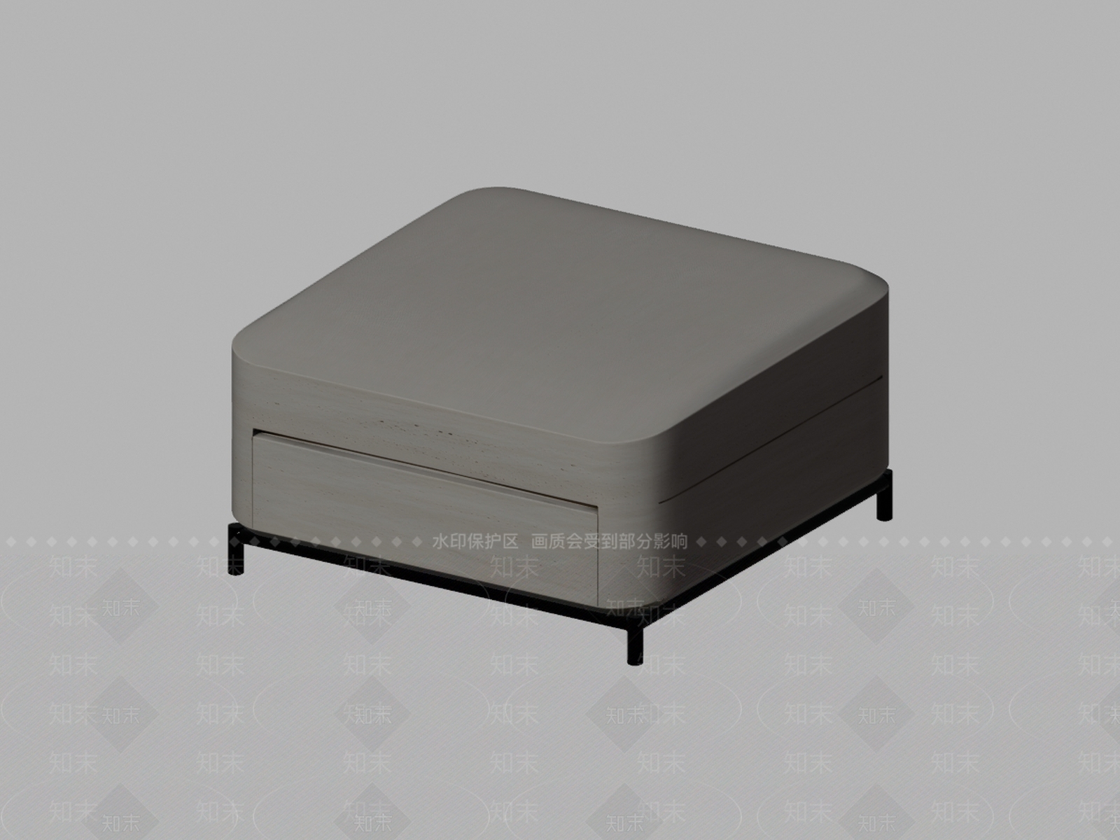意式极简床头柜3D模型下载【ID:1234136890】