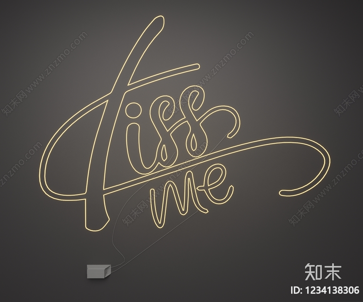 霓虹灯SU模型下载【ID:1234138306】