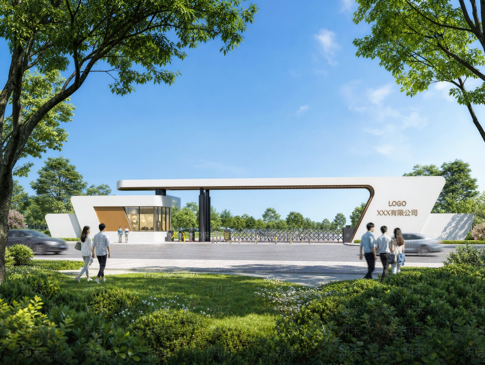 现代主义小公建SU模型下载【ID:1234139203】