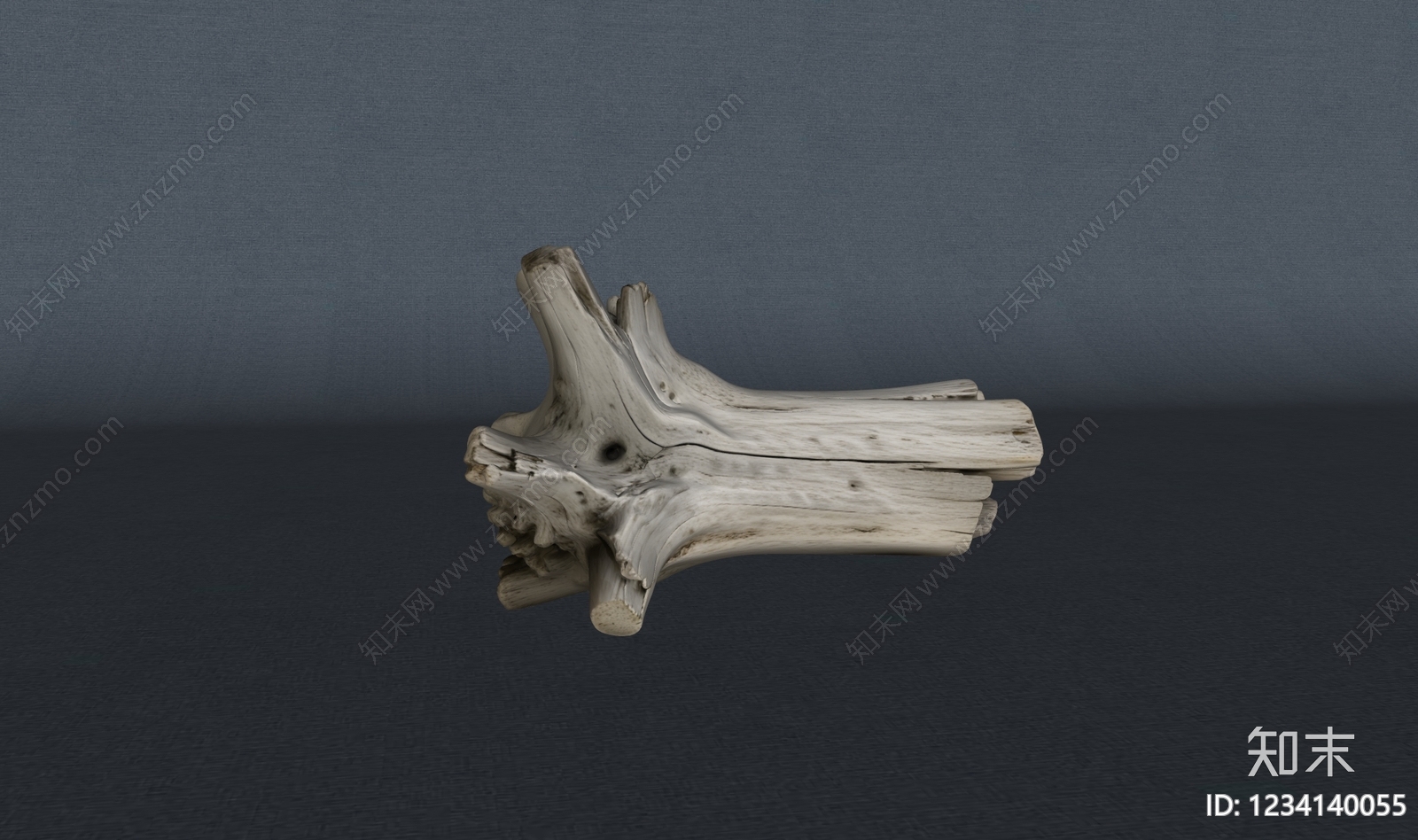 侘寂雕塑摆件SU模型下载【ID:1234140055】