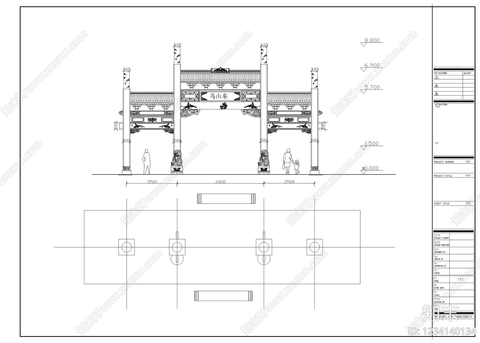中式古建筑CAD图纸