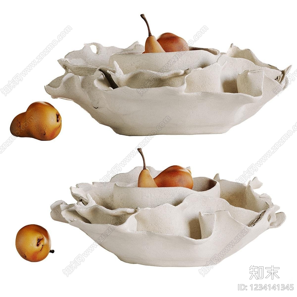 侘寂雕塑摆件3D模型下载【ID:1234141345】