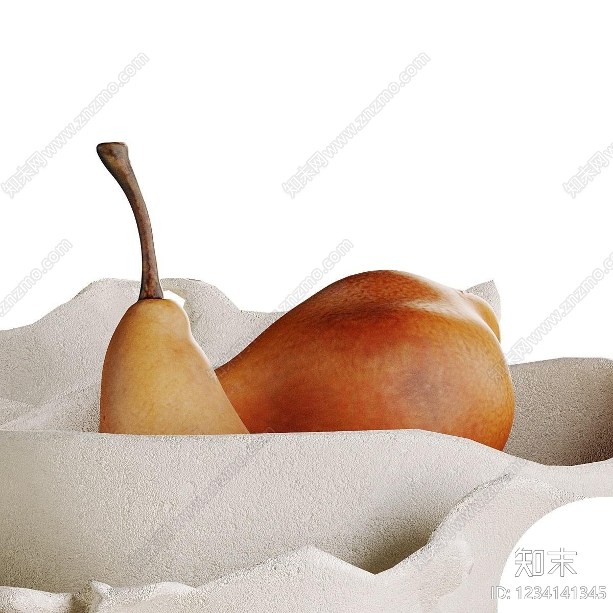 侘寂雕塑摆件3D模型下载【ID:1234141345】