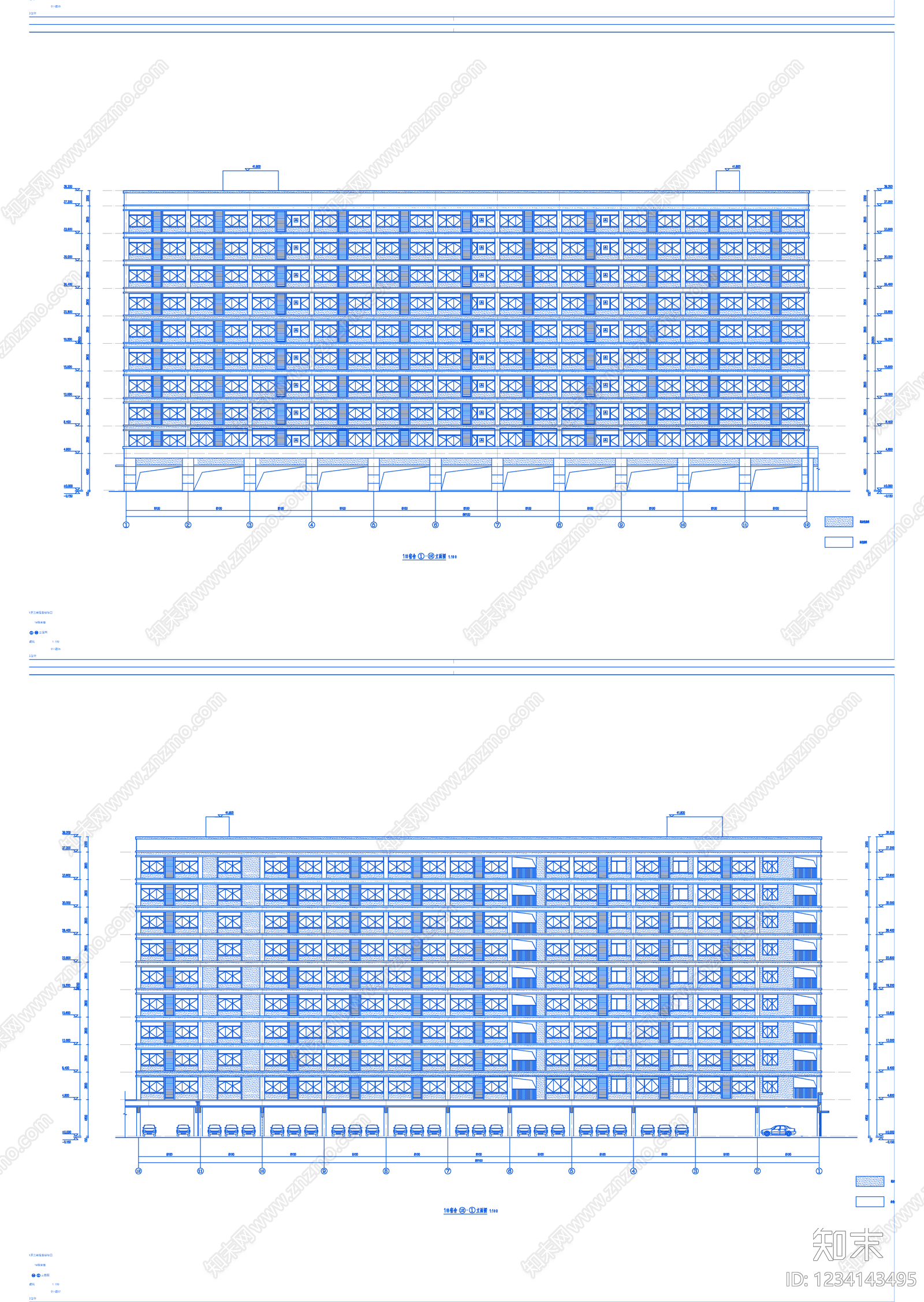 其他居住建筑cad施工图下载【ID:1234143495】