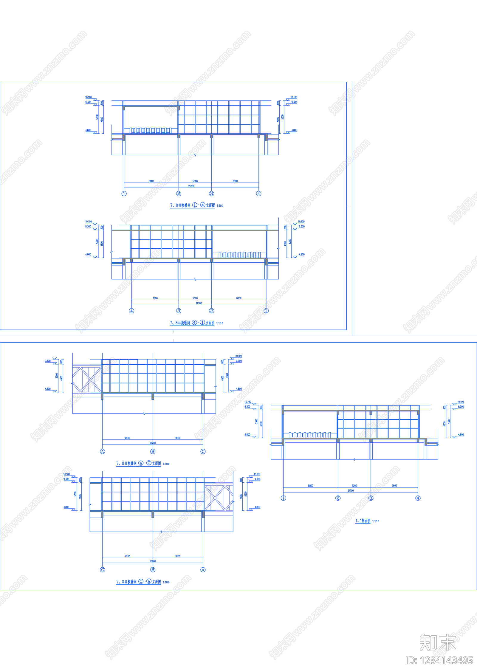 其他居住建筑cad施工图下载【ID:1234143495】