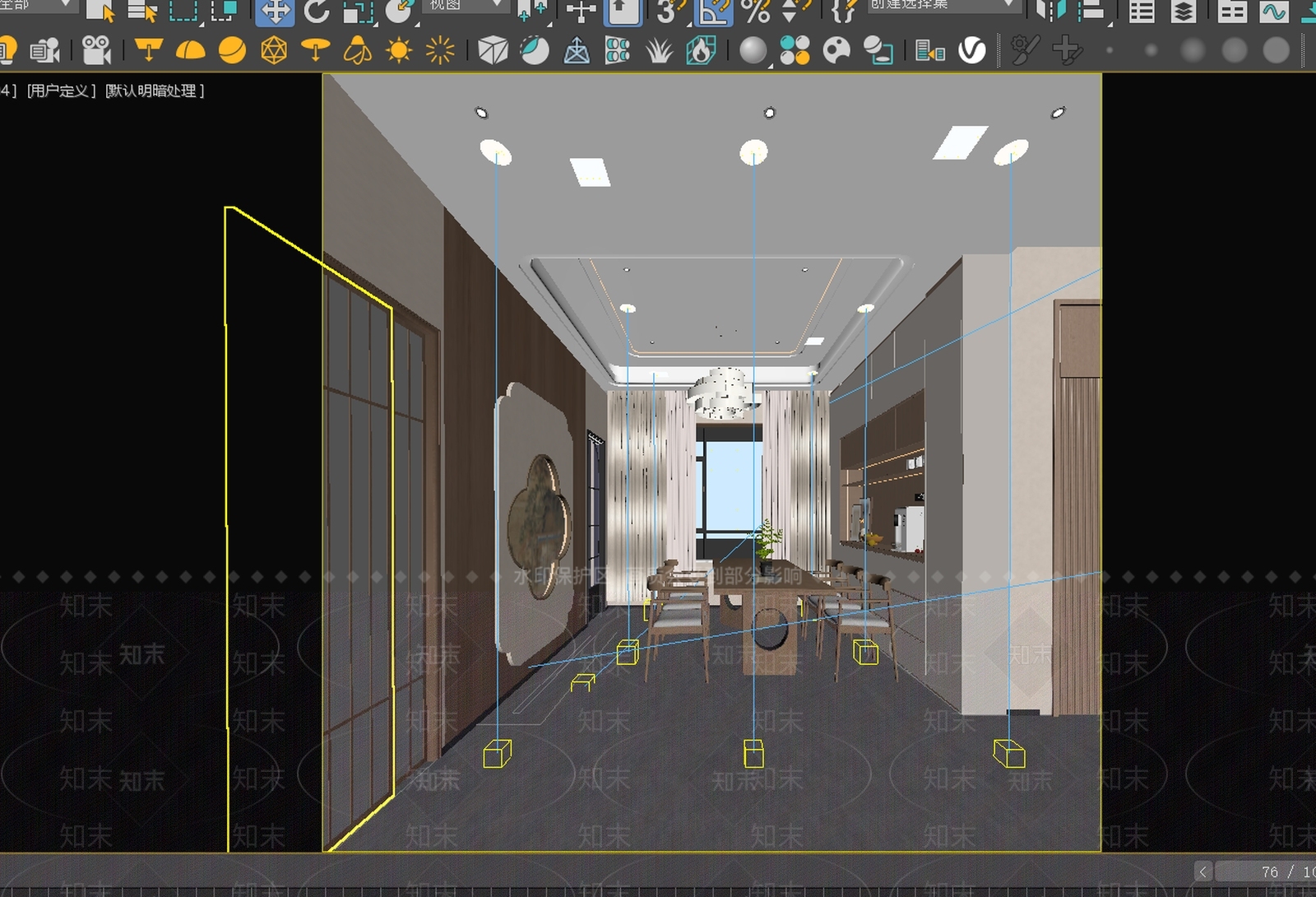 挑空客厅3D模型下载【ID:1234153689】