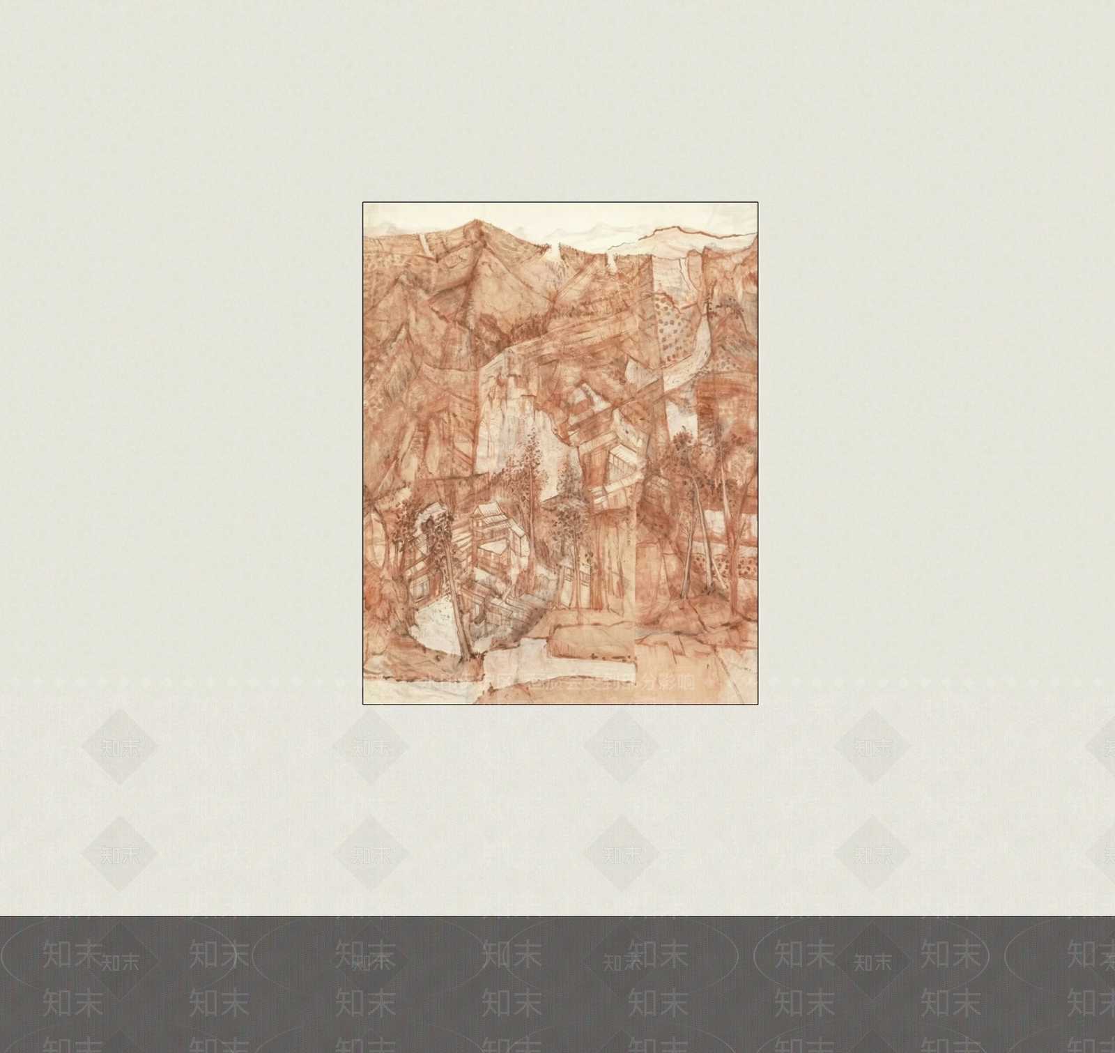 新中式山水画SU模型下载【ID:1234154677】