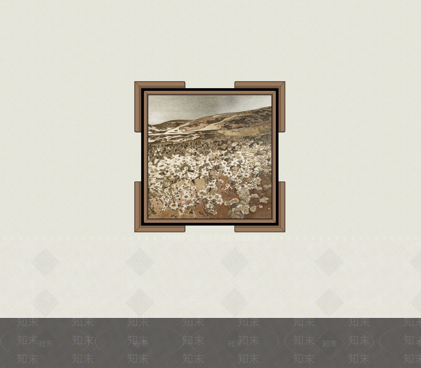 中古风画框SU模型下载【ID:1234154793】