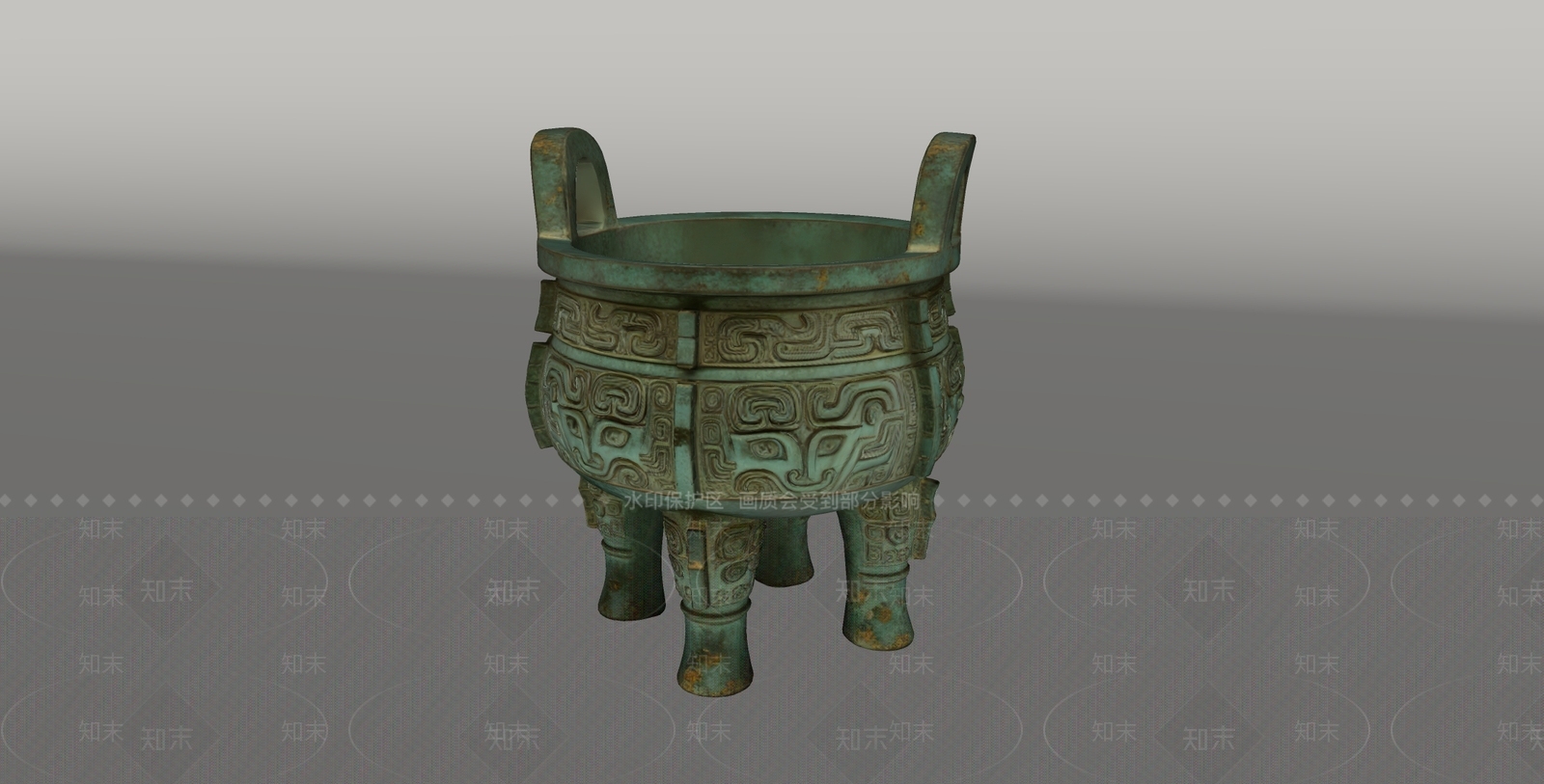 中式雕塑摆件SU模型下载【ID:1234155714】