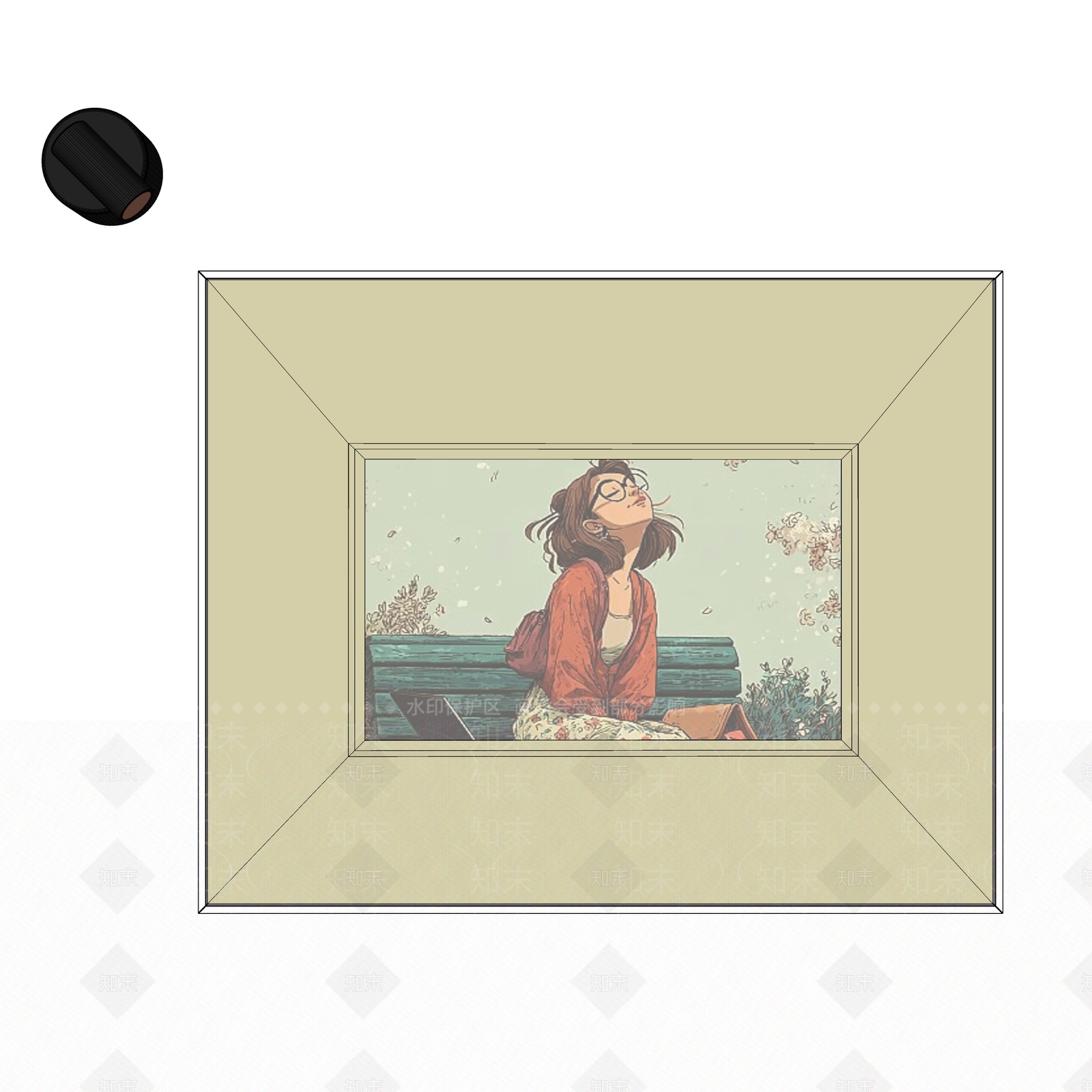 现代简约儿童挂画SU模型下载【ID:1234156361】