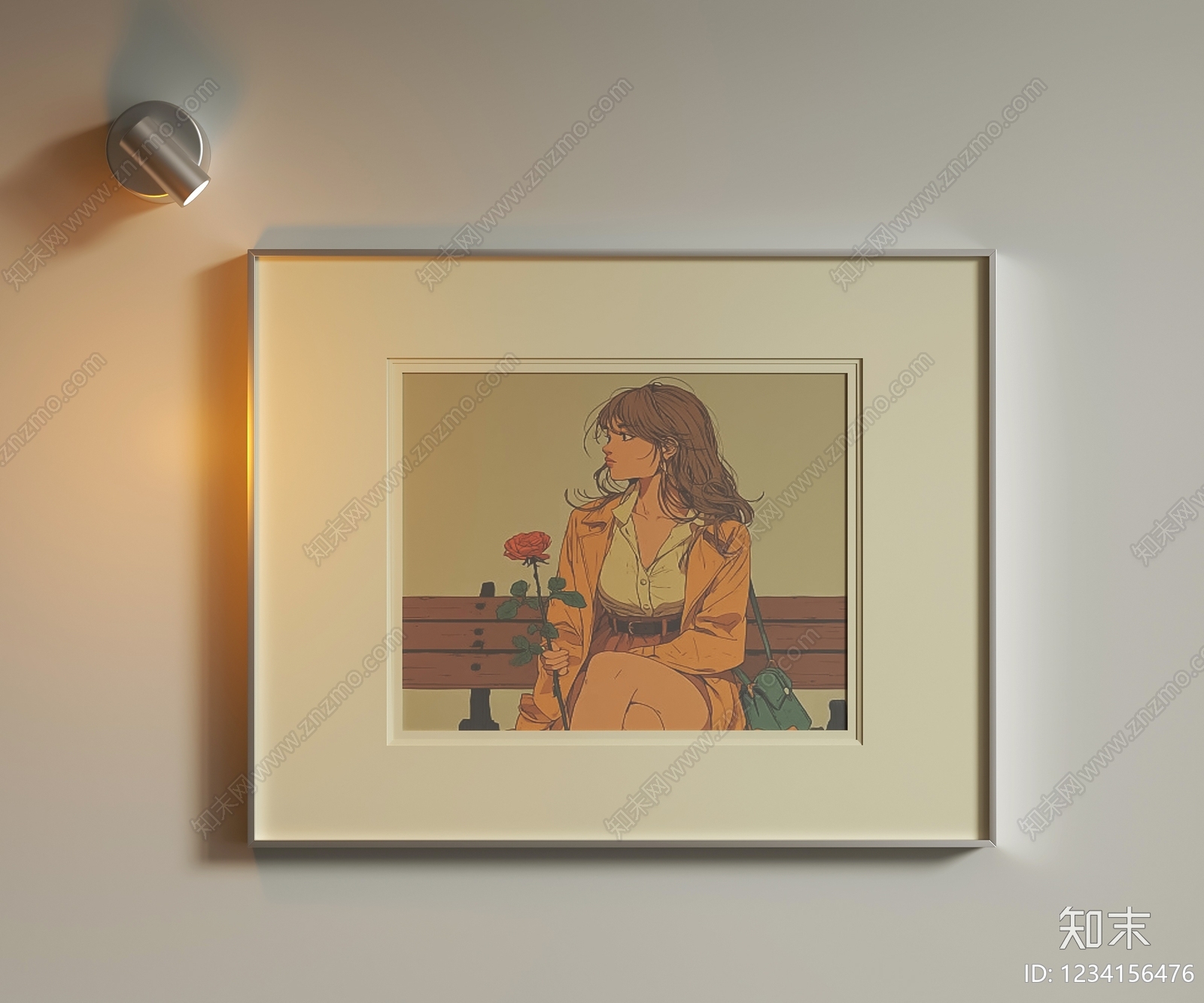 现代简约儿童挂画SU模型下载【ID:1234156476】