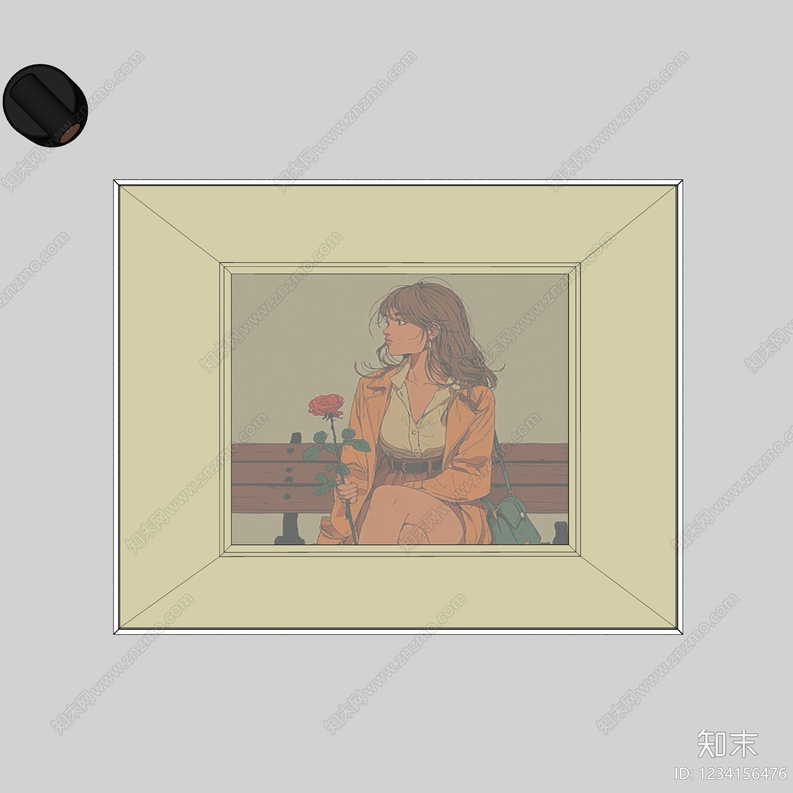 现代简约儿童挂画SU模型下载【ID:1234156476】