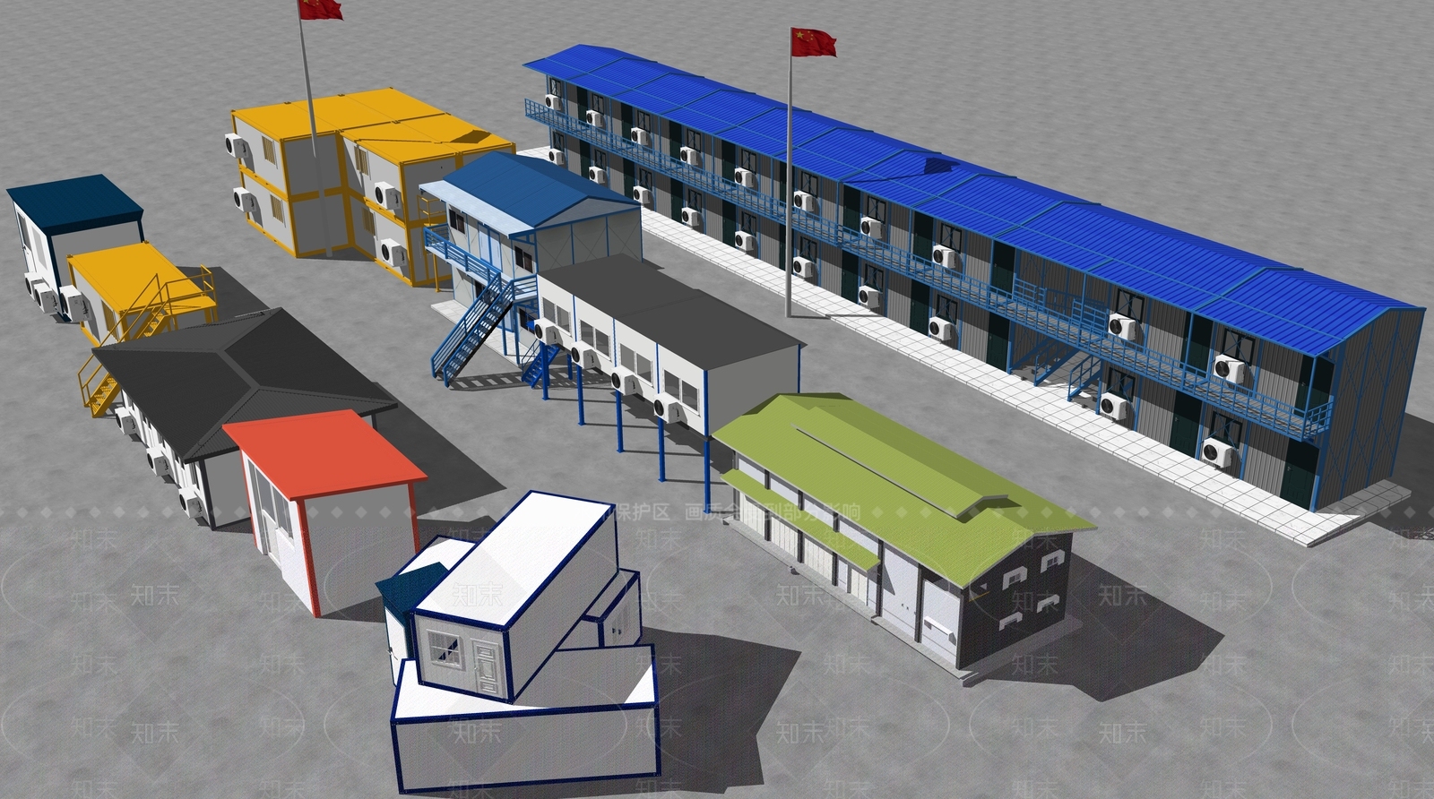 现代其他工业建筑SU模型下载【ID:1234156882】