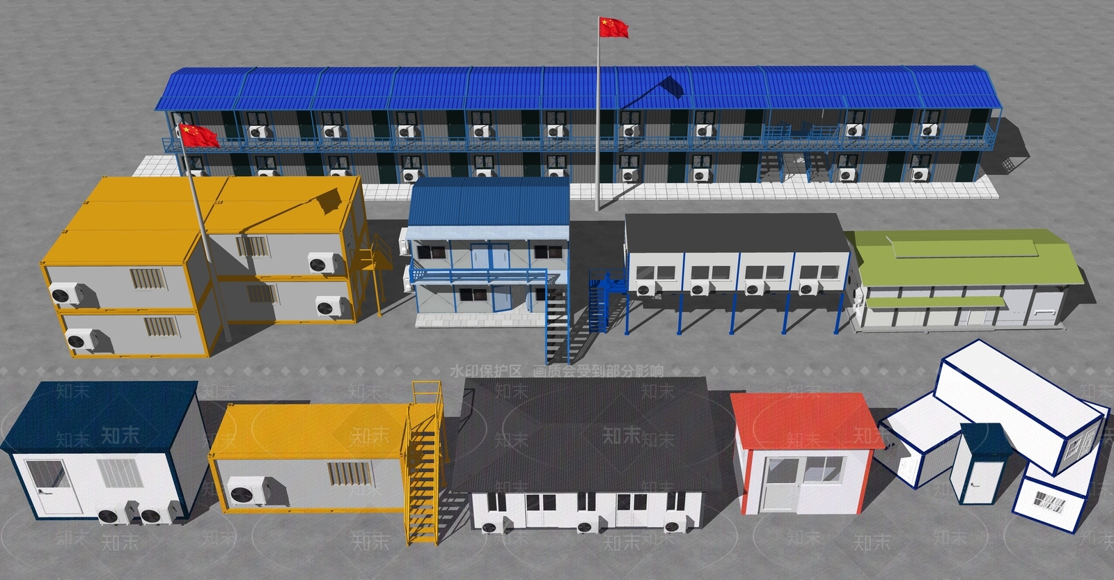 现代其他工业建筑SU模型下载【ID:1234156882】