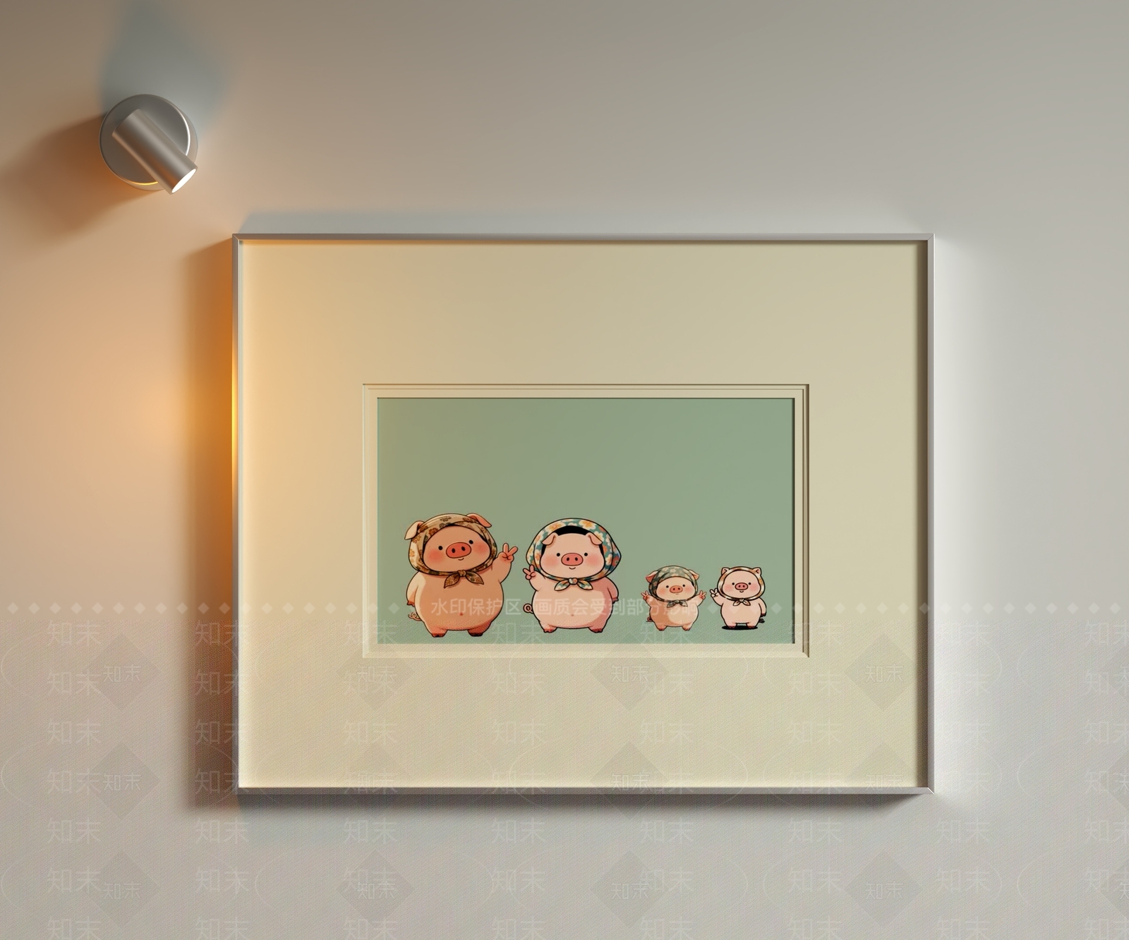 现代简约儿童挂画SU模型下载【ID:1234156850】
