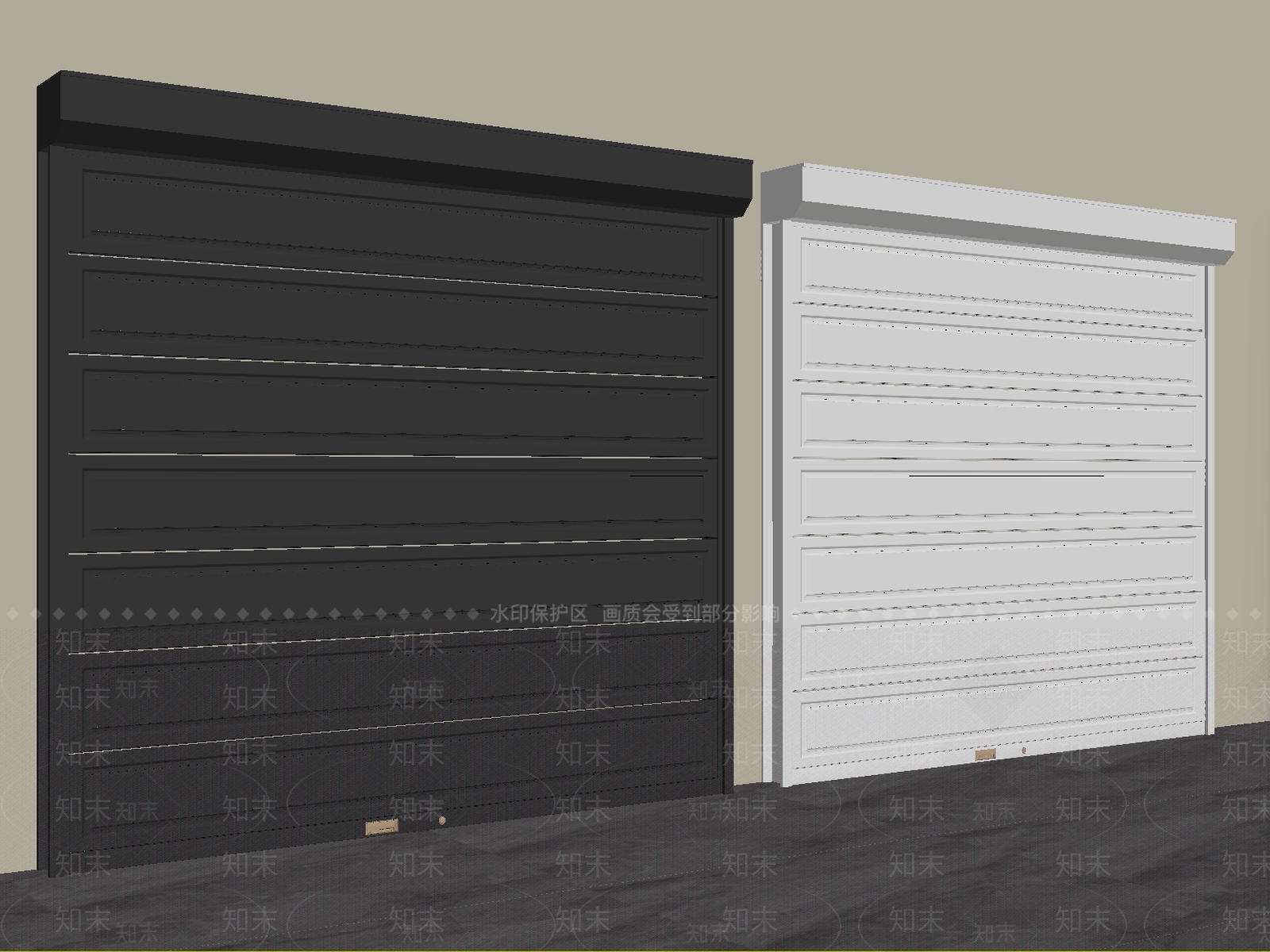 轻奢卷帘门3D模型下载【ID:1234161269】