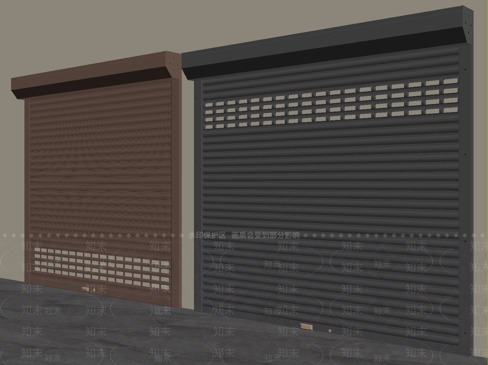现代卷帘门3D模型下载【ID:1234162015】