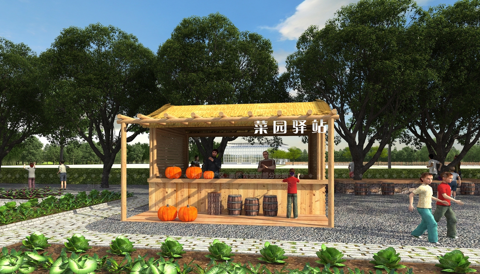 原木风农业景观3D模型下载【ID:1234162515】